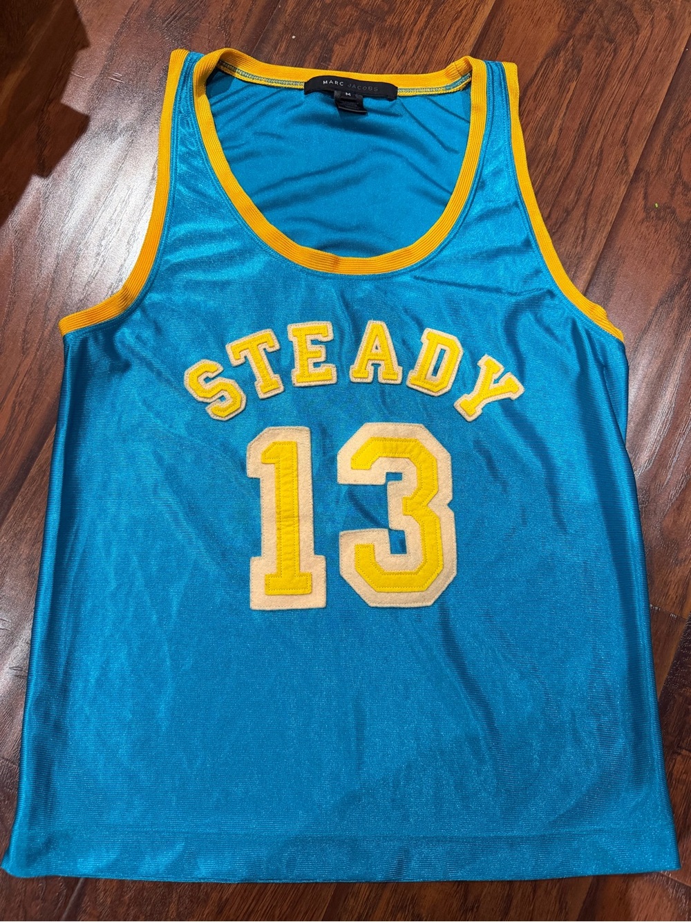 Marc Jacobs Teal Tank with Yellow Trim